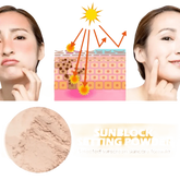 Eelhoe Sunscreen Setting Powder with Brush Breathable Finish Makeup by CJ