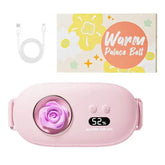 Electric Period Cramp Massager Vibrating Heating Pad Belt for Menstrual Colic Relief Pain Waist Abdominal Warm Palace Belt Electric Period Cramp Massager by Dropshee