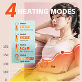 Electric Period Cramp Massager Vibrating Heating Pad Belt for Menstrual Colic Relief Pain Waist Abdominal Warm Palace Belt Electric Period Cramp Massager by Dropshee