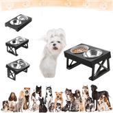 Elevated Bowls Stand for Pets Adjustable Height Dog Elevated Bowls Double Elevated Bowls Stand Pet Products by Shop1103847883 Store