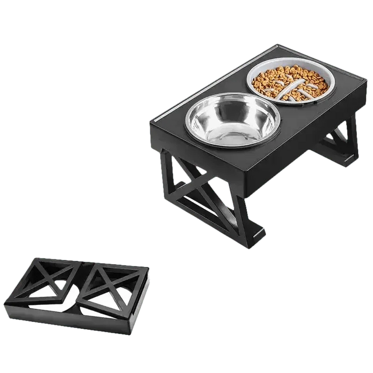 Elevated Bowls Stand for Pets Adjustable Height Dog Elevated Bowls Double Elevated Bowls Stand Pet Products by Shop1103847883 Store
