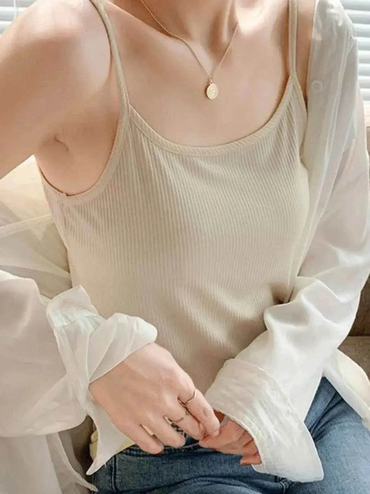 Plus Size Scoop Neck Cami Top women Attire by Trendsi