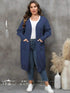 Plus Size Long Sleeve Pocketed Cardigan women Attire by Trendsi