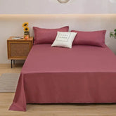 Solid Color Flat Bed Sheet Solid Color Flat Bed Sheet by Dropshee