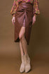 CHOOSE US LEATHER MIDI SKIRT SKIRTS by Flying Tomato