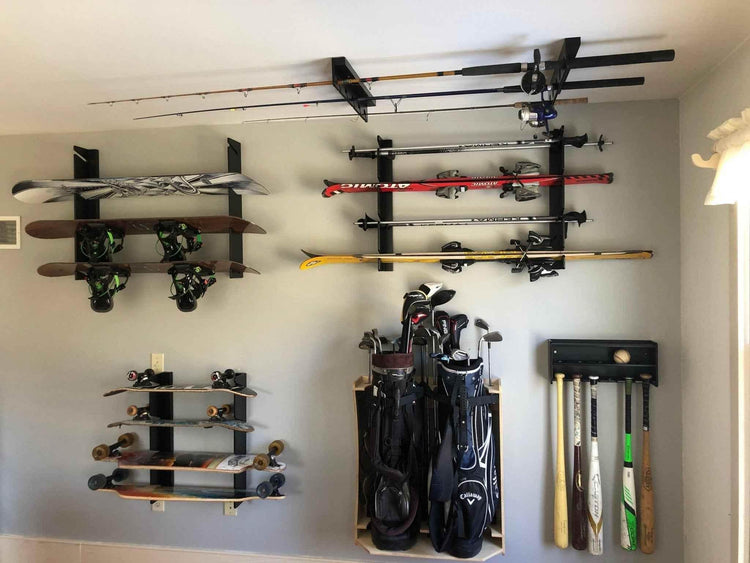Fishing Rod Rack, Fishing Rod Storage, Garage Storage Organizer for Garages, Man-Cave, Bedroom and Rooms by HangThis Up My Shed Organizing System
