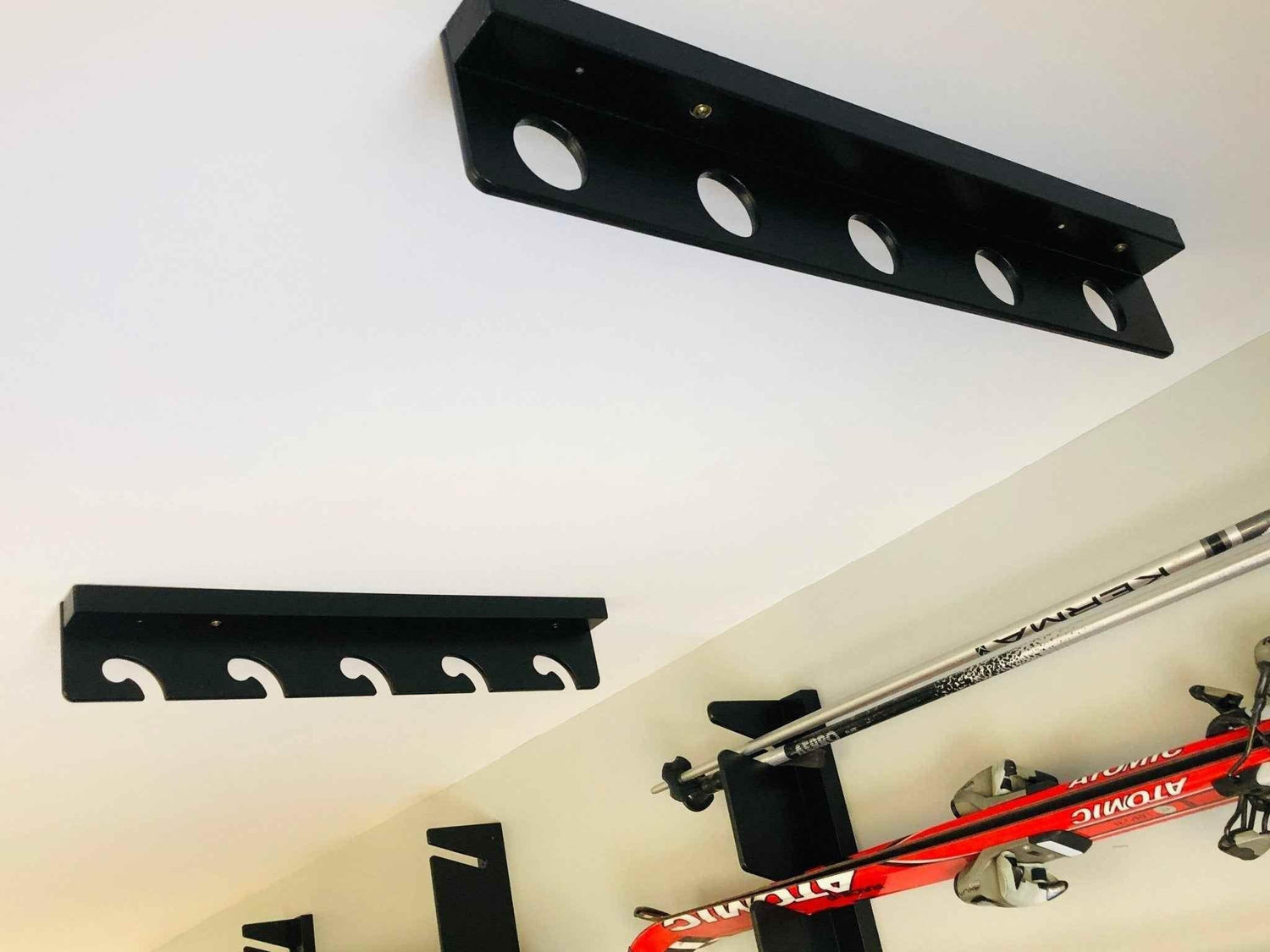 Fishing Rod Rack, Fishing Rod Storage, Garage Storage Organizer for Garages, Man-Cave, Bedroom and Rooms by HangThis Up My Shed Organizing System