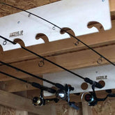 Fishing Rod Rack – Shed Organizer for Rod Storage Shed Organization by HangThis Up My Shed Organizing System
