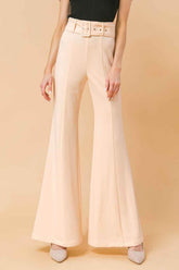 COUNTDOWN THE HOURS WOVEN FLARED PANTS PANTS by Flying Tomato