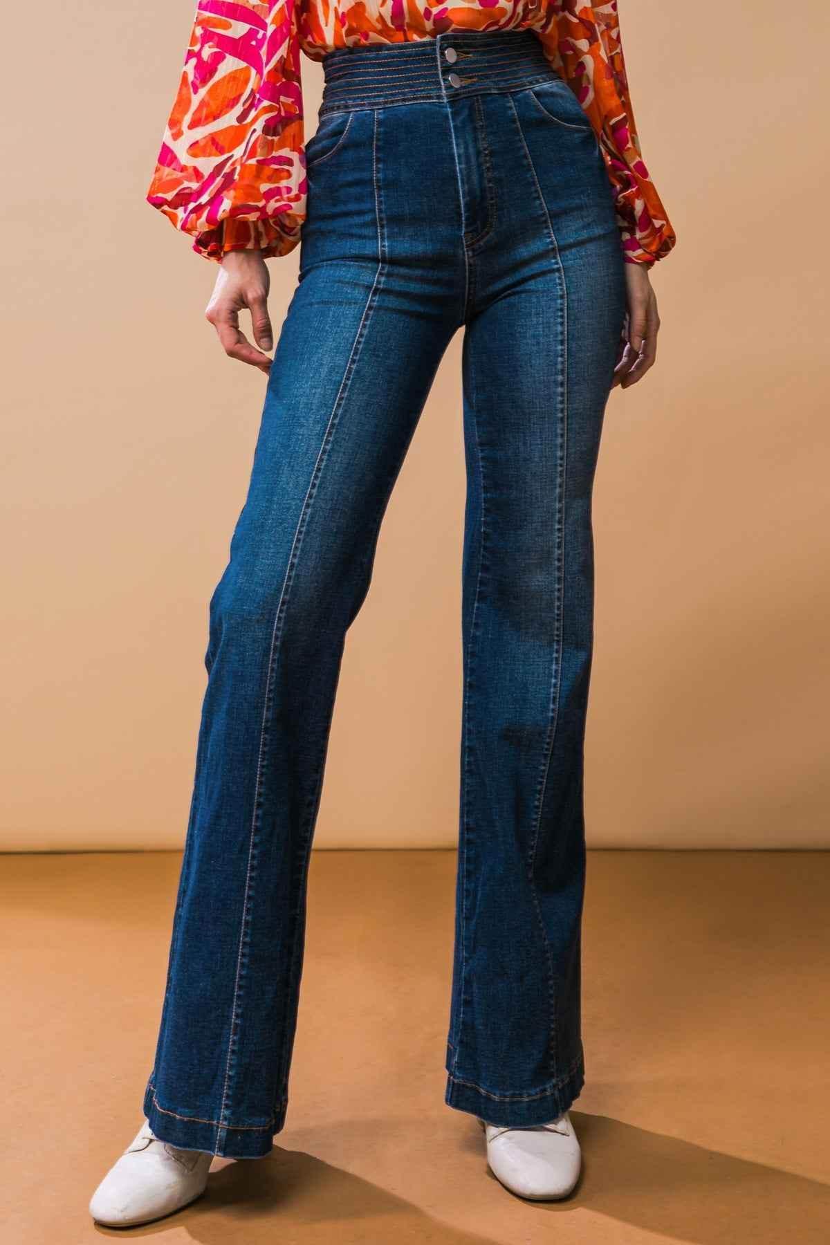 GRAND PARTY DENIM JEANS PANTS by Flying Tomato