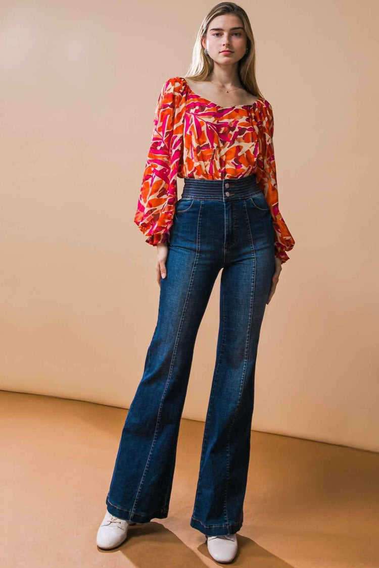 GRAND PARTY DENIM JEANS PANTS by Flying Tomato