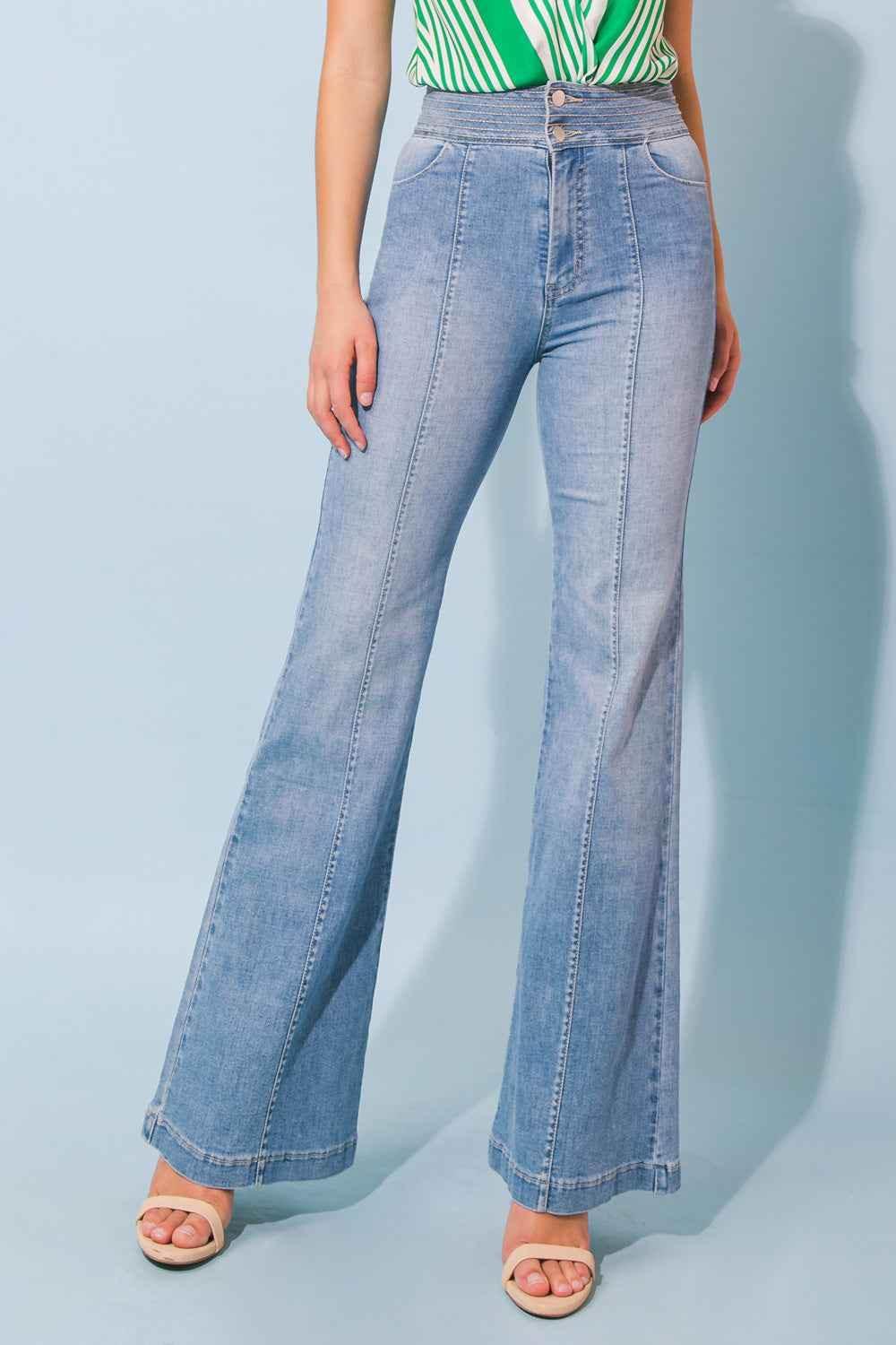 GRAND PARTY DENIM JEANS PANTS by Flying Tomato