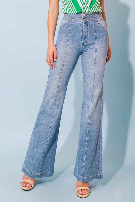 GRAND PARTY DENIM JEANS PANTS by Flying Tomato