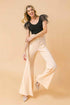 COUNTDOWN THE HOURS WOVEN FLARED PANTS PANTS by Flying Tomato