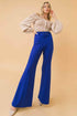COUNTDOWN THE HOURS WOVEN FLARED PANTS PANTS by Flying Tomato