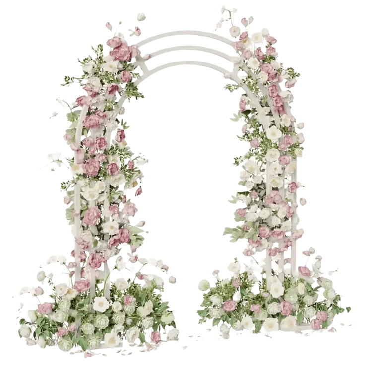 Metal Wedding Arch Floral Decoration Wedding Arch by Wisforfurniture Store