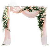 Pink Floral Wedding Backdrop Arch Wedding Decorations by Wisfor Store