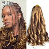 French Curly Braiding Hair 14Inch Synthetic Curly Braiding Hair Pre Stretched Loose Wavy Curl Braiding Hair Extensions For Women Hair Extension by Dropshee