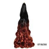 French Curly Braiding Hair 14Inch Synthetic Curly Braiding Hair Pre Stretched Loose Wavy Curl Braiding Hair Extensions For Women Hair Extension by Dropshee