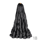French Curly Braiding Hair 14Inch Synthetic Curly Braiding Hair Pre Stretched Loose Wavy Curl Braiding Hair Extensions For Women Hair Extension by Dropshee