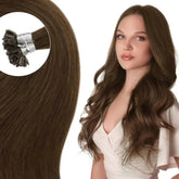 Full Shine U Tip Hair Extensions Fusion Hair Balayage Color 40-50g Keratin Glue Beads Prebonded Human Hair Extensiones Hair Accessories by Dropshee