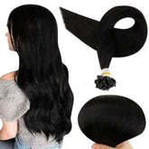 Full Shine U Tip Hair Extensions Fusion Hair Balayage Color 40-50g Keratin Glue Beads Prebonded Human Hair Extensiones Hair Accessories by Dropshee