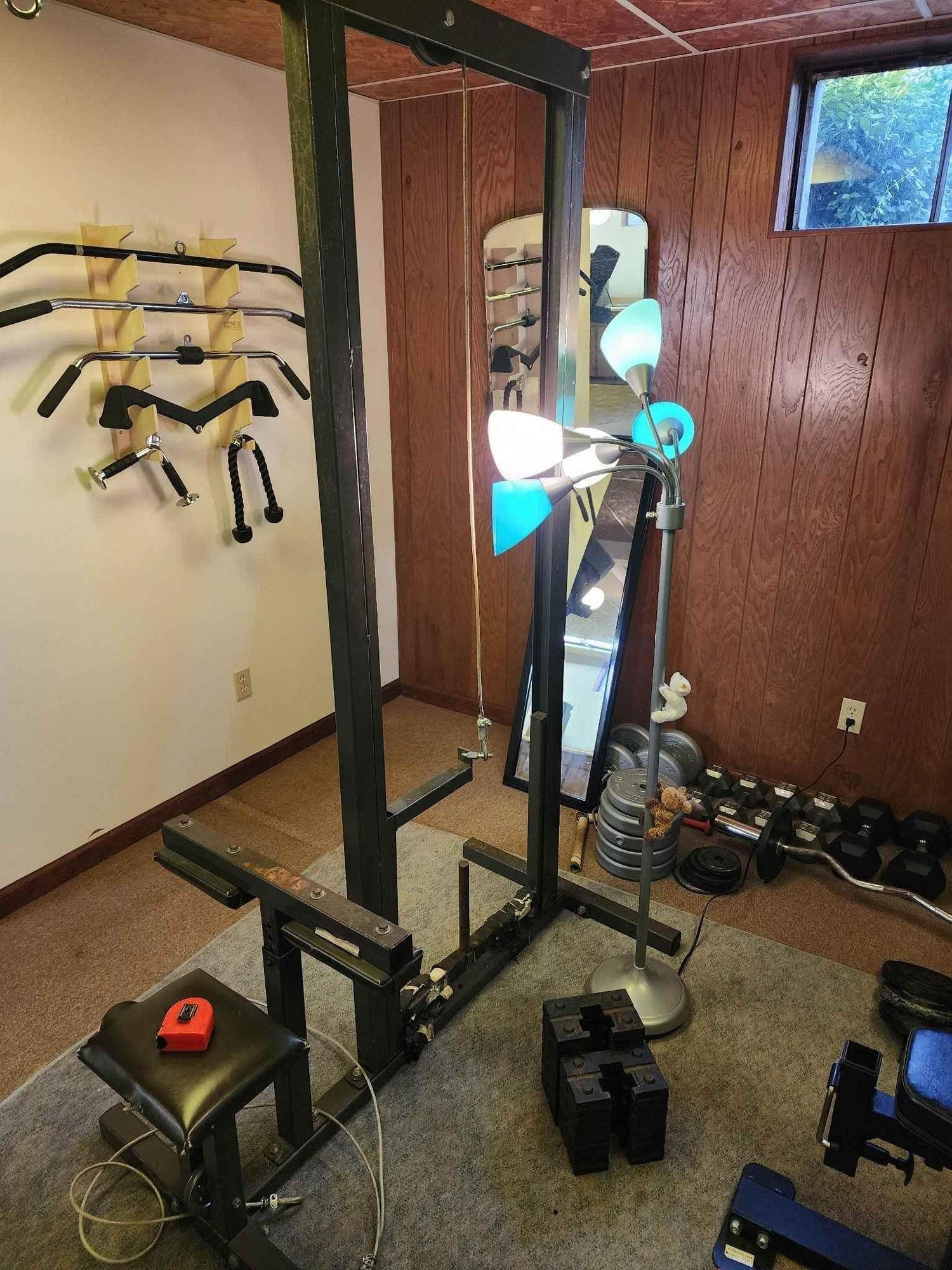 Garage Yard Tool Rack, Yard Tool Storage Rack Organizer for Garages and Rooms by HangThis Up My Shed Organizing System