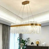 Gold Dia 80cm Crystal Ceiling Pendant Luxury Modest Crystal Chandelier Round Crystal Chandelier Chandelier by DSERS