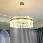 Gold Dia 80cm Crystal Ceiling Pendant Luxury Modest Crystal Chandelier Round Crystal Chandelier Chandelier by DSERS