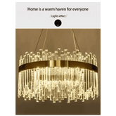 Gold Dia 80cm Crystal Ceiling Pendant Luxury Modest Crystal Chandelier Round Crystal Chandelier Chandelier by DSERS