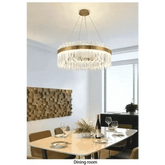 Gold Dia 80cm Crystal Ceiling Pendant Luxury Modest Crystal Chandelier Round Crystal Chandelier Chandelier by DSERS