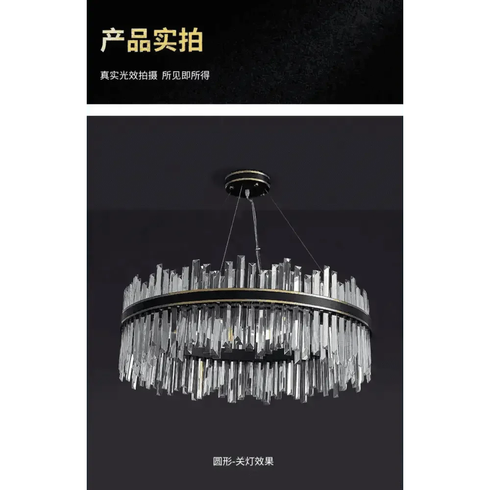 Gold Dia 80cm Crystal Ceiling Pendant Luxury Modest Crystal Chandelier Round Crystal Chandelier Chandelier by DSERS