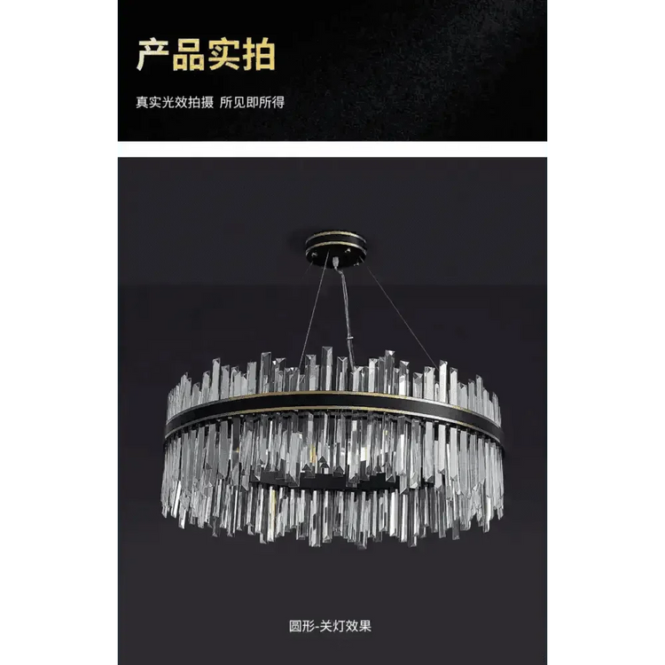Gold Dia 80cm Crystal Ceiling Pendant Luxury Modest Crystal Chandelier Round Crystal Chandelier Chandelier by DSERS