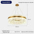 Gold Dia 80cm Crystal Ceiling Pendant Luxury Modest Crystal Chandelier Round Crystal Chandelier Chandelier by DSERS