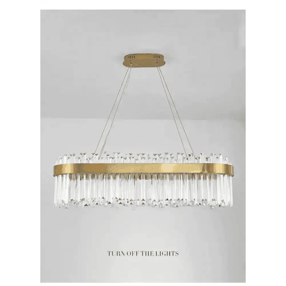 Gold Dia 80cm Crystal Ceiling Pendant Luxury Modest Crystal Chandelier Round Crystal Chandelier Chandelier by DSERS