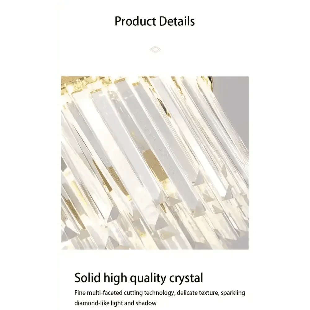 Gold Dia 80cm Crystal Ceiling Pendant Luxury Modest Crystal Chandelier Round Crystal Chandelier Chandelier by DSERS