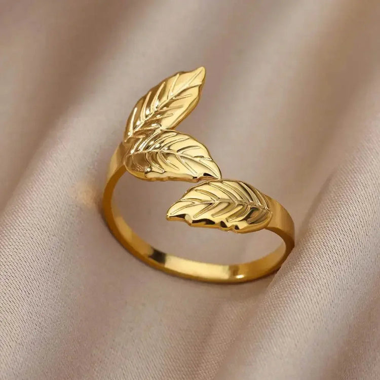 Gold Geometric Stainless Steel Ring Rings by Dropshee