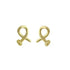 Gold Plated Crossed Nail Head Stud Earrings Pair Jewelry & Accessories by ALIEX