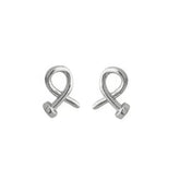 Gold Plated Crossed Nail Head Stud Earrings Pair Jewelry & Accessories by ALIEX