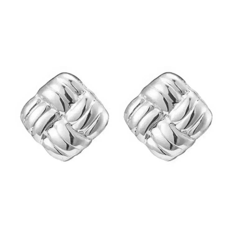 Gold Plated Stainless Steel Button Earrings Jewelry & Accessories by ALIEX