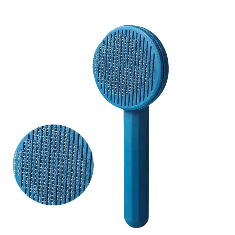 Gray and White Stainless Steel Dog Hair Brush Cat Comb Pet Hair Brush by Pet Tribe Store