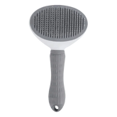 Gray and White Stainless Steel Dog Hair Brush Cat Comb Pet Hair Brush by Pet Tribe Store