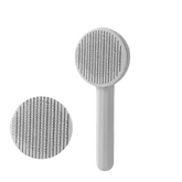Gray and White Stainless Steel Dog Hair Brush Cat Comb Pet Hair Brush by Pet Tribe Store