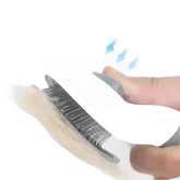 Gray and White Stainless Steel Dog Hair Brush Cat Comb Pet Hair Brush by Pet Tribe Store