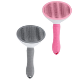 Gray and White Stainless Steel Dog Hair Brush Cat Comb Pet Hair Brush by Pet Tribe Store