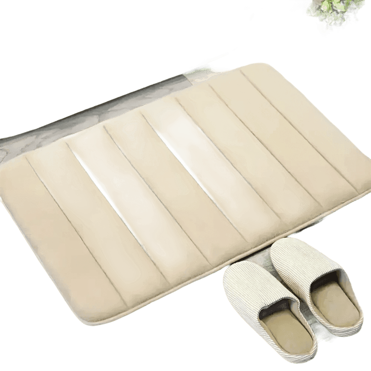 Gray Memory Foam Bath Mat Super Absorbent Bath Mats & Rugs by HOCOSHINE Store