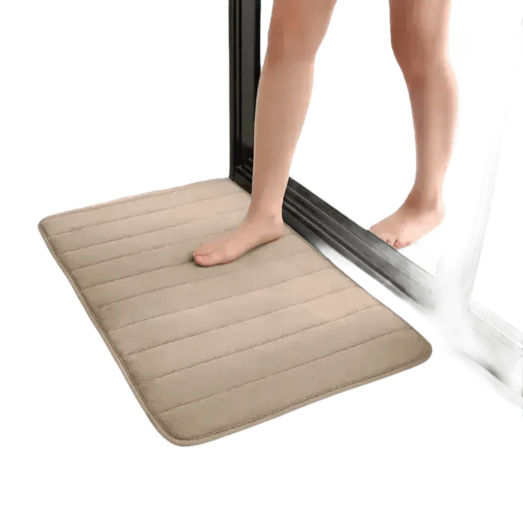 Gray Memory Foam Bath Mat Super Absorbent Bath Mats & Rugs by HOCOSHINE Store