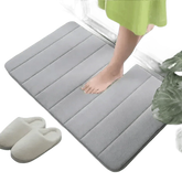 Gray Memory Foam Bath Mat Super Absorbent Bath Mats & Rugs by HOCOSHINE Store