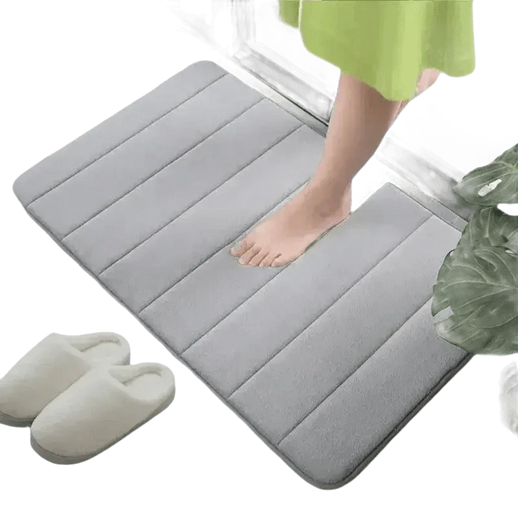 Gray Memory Foam Bath Mat Super Absorbent Bath Mats & Rugs by HOCOSHINE Store