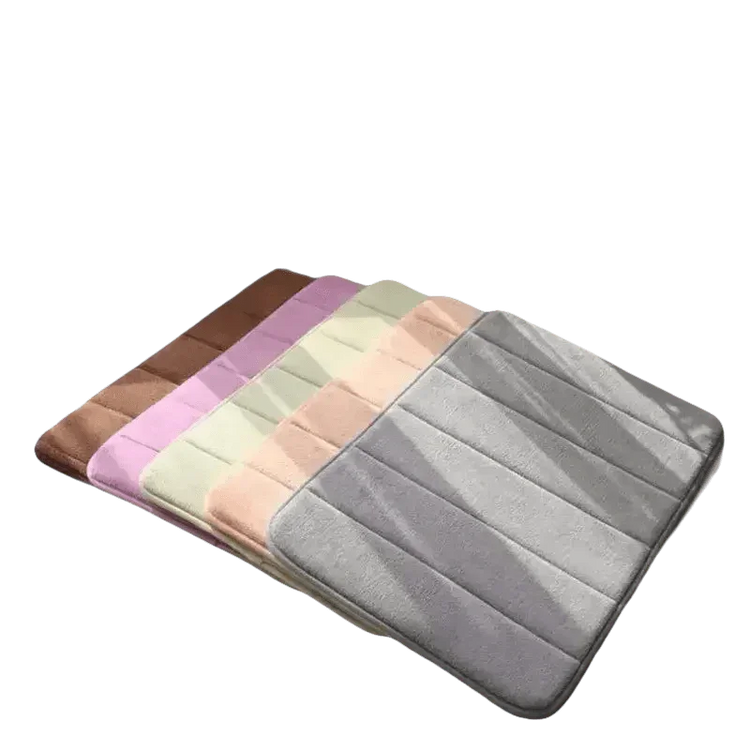 Gray Memory Foam Bath Mat Super Absorbent Bath Mats & Rugs by HOCOSHINE Store